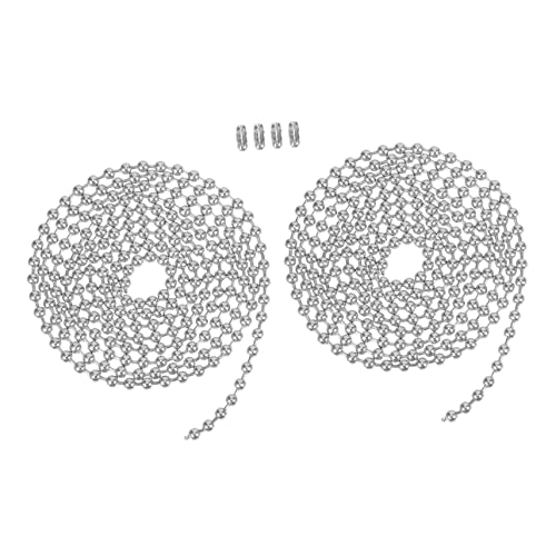 Gadpiparty 2 Sätze Kugelkette Robuste und Rostfreie Bead Chain für Diy Schlüsselanhänger Preisetiketten und Hundemarken Kugeln mit Verbindern Gadpiparty 2 Sätze Kugelkette Robuste und Rostfreie Bead Chain für Diy Schlüsselanhänger Preisetiketten und Hundemarken Kugeln mit Verbindern von Gadpiparty