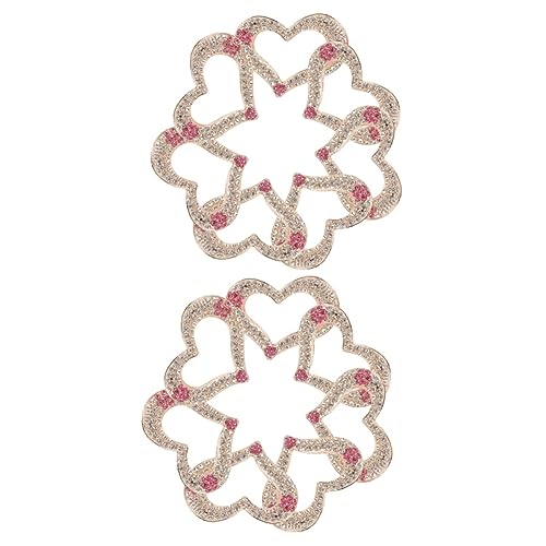 Gadpiparty 2 Sätze Liebe Zubehör Accessoires Applikationen Für Geformt Hotfix Klebrig Kleiderflicken Herz -strass -applikationsflecken Schuhe Applikation Kristall 10 Stück * 2 von Gadpiparty