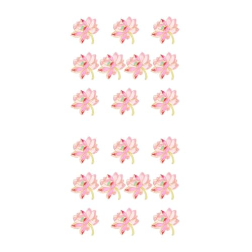 Gadpiparty 2 Sätze Lotus Blüten Patches Bestickte Aufnäher Zum Aufbügeln Für Kleidung Taschen Und Diy Projekte Bunte Applikationen Für Kreative Gestaltungen Und Reparaturen 10 Stück * 2 von Gadpiparty