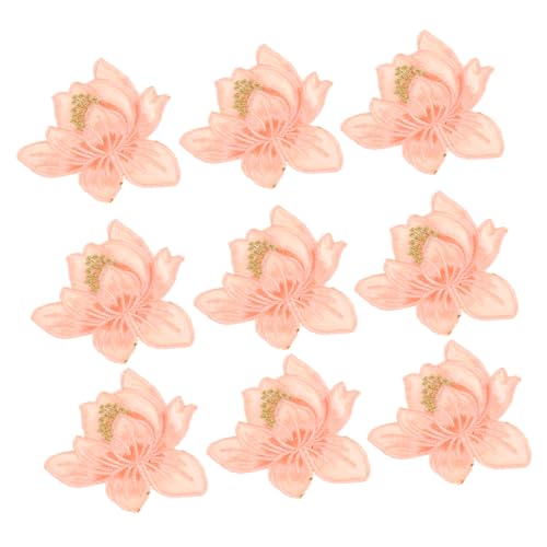 Gadpiparty 2 Sätze Lotus Blume Applikation Stickerei Patches Für Kleidung Diy Handwerksdekoration Bügelbar Für Kleider Taschen Jeans Und Mehr 20 Stück * 2 von Gadpiparty