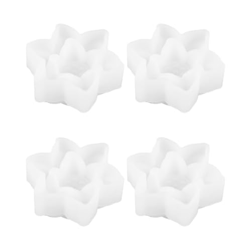 Gadpiparty 2 Sätze Lotusförmige Silikonform Für Diy Schmuckherstellung Hochwertige Silikon Gießform Für Desktop Dekoration Wiederverwendbar Und Leicht Zu Reinigen Für Epoxidharz 2 Stücke * 2 von Gadpiparty