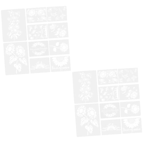 Gadpiparty 2 Sätze Malvorlagen Schablonen Für Blumenmuster Wiederverwendbare Diy Malvorlagen Für Wände Möbel Und Kunstprojekte Für Kreative Bastelarbeiten 10 Blätter * 2 von Gadpiparty