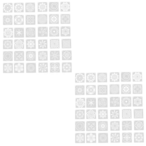 Gadpiparty 2 Sätze Mandala Schablonen Kreative Diy Wandmalerei Schablonen Für Möbel Dekoration Wiederverwendbar Umweltfreundliches Material Für Verschiedene Oberflächen 36 Stücke * 2 von Gadpiparty
