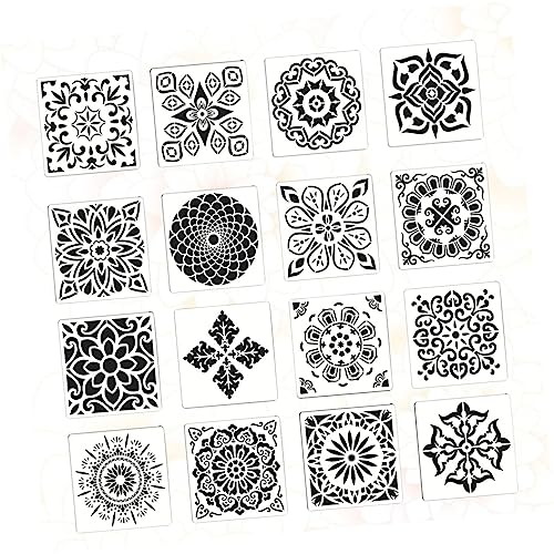 Gadpiparty 2 Sätze Mandala Schablonen Set mit Wiederverwendbare Malschablonen für Diy Projekte für Wand und Möbeldekoration Hochwertigem Material von Gadpiparty