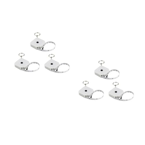 Gadpiparty 2 Sätze Mini Maßband Für Körpermessungen Einziehbares Quadratisches Maßband Tragbar Und Präzise Für Fitness Kleidung Und Körperumfang Für Unterwegs 3 Stücke * 2 von Gadpiparty