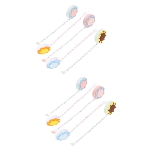 Gadpiparty 2 Sätze Mini -bandmaßnahme Eingestellt Maßband Maßnahmen Mini -messband Kleines Messband Maßbänder Nähen Körpermessband Bandmaßnahmen Pvc 5 Stück * 2 von Gadpiparty