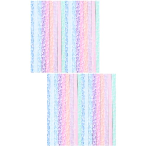 Gadpiparty 2 Sätze Nachtleuchtende Origami Sternen Faltpapiere Für Diy Bastelprojekte Zufällige Farben Pro Farbe Zufällige Farbe 200 Stück * 2 von Gadpiparty