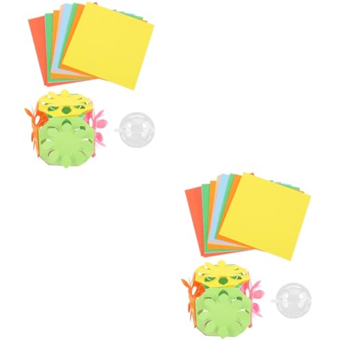 Gadpiparty 2 Sätze Papierschneidewerkzeug-Set Kinderhandwerk Origami-Papier-Kit Kit zur Papierherstellung Bausatz Bastelsets Ausschnitte aus Papier Origami-Papierhalter Papierhandwerk von Gadpiparty