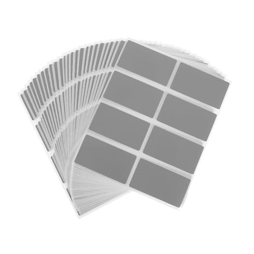 Gadpiparty 2 Sätze Peel And Stick Scratch Off Aufkleber Für Diy Geburtstagskarten Und Überraschungsspiele Graue Rubbelkarten Für Kreative Projekte 200 Stück * 2 von Gadpiparty