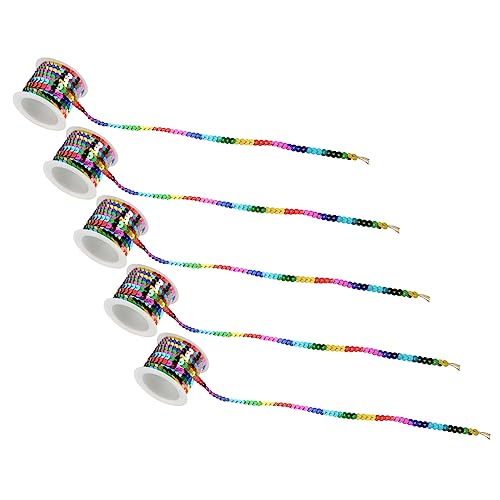 Gadpiparty 2 Sätze Perlenseil Dekorationszubehör Nähen Paillettenbesatz Regenbogen Pailletten Folienpailletten Pailletten Paillettenbandbesatz Strasssteine Für 5 Rollen * 2 Gadpiparty 2 Sätze Perlenseil Dekorationszubehör Nähen Paillettenbesatz Regenbogen Pailletten Folienpailletten Pailletten Paillettenbandbesatz Strasssteine Für 5 Rollen * 2 von Gadpiparty