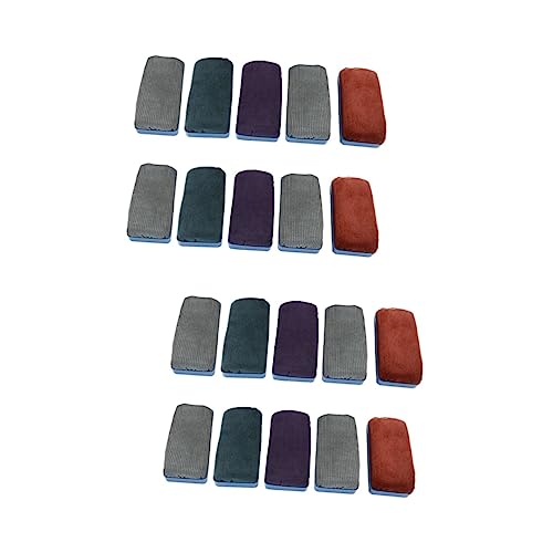 Gadpiparty 2 Sätze Radiergummi Whiteboard Trocken Abwischbar Planke Magnettafel Whiteboard-radierer Spitze Schild Whiteboard Zubehör Tafelreinigung Tafelradierer Brett Abwischen 10 Stück * 2 von Gadpiparty