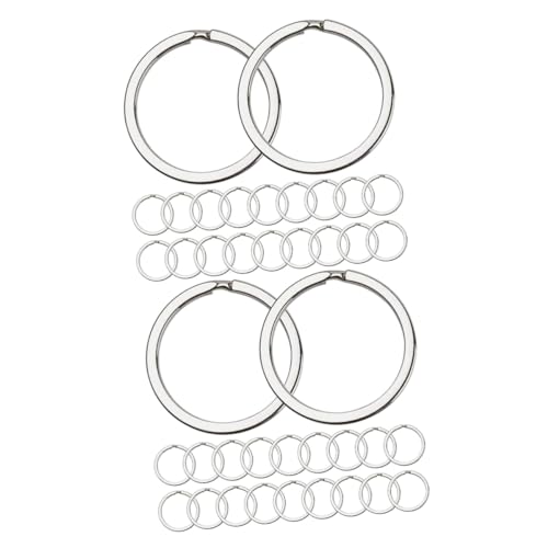 Gadpiparty 2 Sätze Schlüsselanhänger Schlüsselringe Schlüsselkette Schlüsselring-clips Biegeringe Für Die Schmuckherstellung Schlüsselbund Flache Ringe Metallringe Für Handwerk 40 Stück * 2 Gadpiparty 2 Sätze Schlüsselanhänger Schlüsselringe Schlüsselkette Schlüsselring-clips Biegeringe Für Die Schmuckherstellung Schlüsselbund Flache Ringe Metallringe Für Handwerk 40 Stück * 2 von Gadpiparty