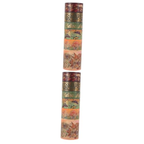 Gadpiparty 2 Sätze Schmetterlingsklebeband Dekoration Verpackung Klebeband Für Scrapbooking Farbe Dekorative Washi-klebebänder Dekorative Klebebänder Selber Machen Flüsterpapier 6 Rollen * 2 von Gadpiparty