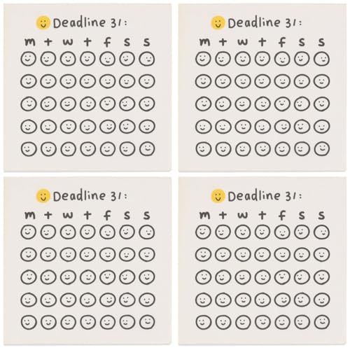 Gadpiparty 2 Sätze Selbstklebende Notizblätter Praktische Memo Notizen Mit Fröhlichem Countdown Design Für Büro Schule Und Zuhause Beschriften Und Dekorieren 2 Stücke * 2 von Gadpiparty