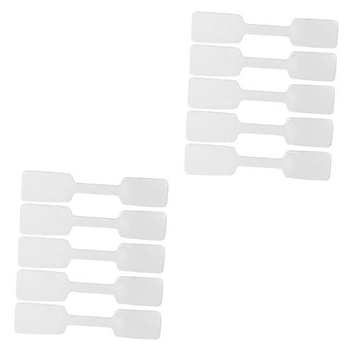 Gadpiparty 2 Sätze Selbstklebende Schmuck Preisschilder Für Ringe Armbänder Und Blanko Etiketten in Quadratform Weiß À Für Einfache Preisanzeige Und Organisation 200 Stück * 2 von Gadpiparty