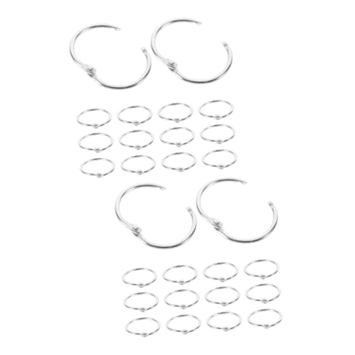 Gadpiparty 2 Sätze Snap Stationery Circle Schlüssel Groß Bindemittel Bindung Abnehmbarer Loseblattring Zu Öffnende Binderinge Buchbinderinge Bücherringe Eisen Silber 20 Stück * 2 Gadpiparty 2 Sätze Snap Stationery Circle Schlüssel Groß Bindemittel Bindung Abnehmbarer Loseblattring Zu Öffnende Binderinge Buchbinderinge Bücherringe Eisen Silber 20 Stück * 2 von Gadpiparty