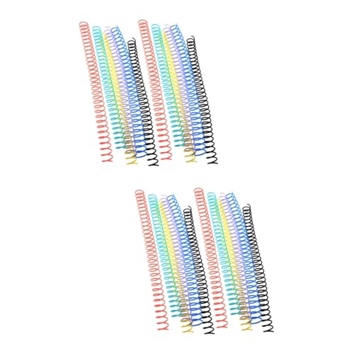 Gadpiparty 2 Sätze Spulenbuch Aktenordner Kreise Buchspulen Binden Spiralbindungsringe Buchbinderbedarf Schlüssel Spiralförmige Bindespule Notebook-ring Selber Machen Plastik 12 Stücke * 2 von Gadpiparty