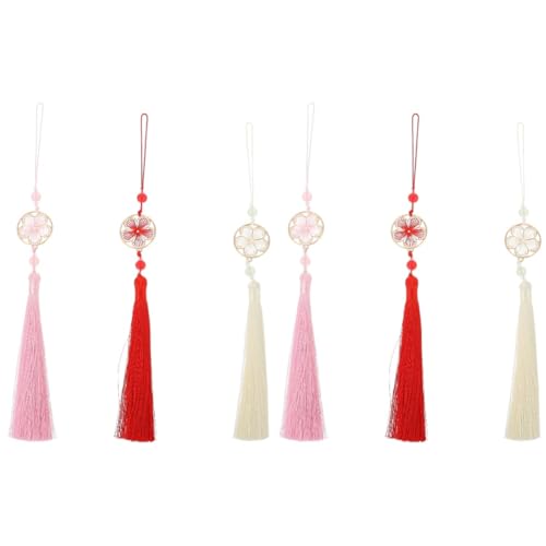 Gadpiparty 2 Sätze Teiliges Blumenquasten Anhänger Für Diy Lesezeichen Dekorative Hängende Quasten Im Boho Stil Troddel Für Schlafzimmer Und Mehr 3 Stück * 2 Gadpiparty 2 Sätze Teiliges Blumenquasten Anhänger Für Diy Lesezeichen Dekorative Hängende Quasten Im Boho Stil Troddel Für Schlafzimmer Und Mehr 3 Stück * 2 von Gadpiparty