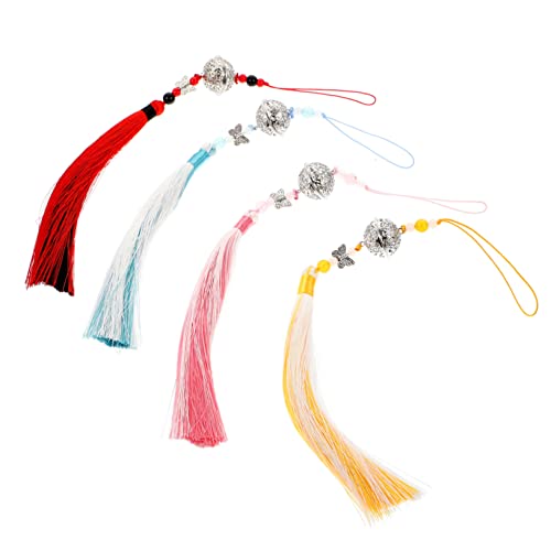 Gadpiparty 2 Sätze Teiliges Chinesische Quasten Anhänger Für Antike Kostüme Dekoration Für Cosplay Feste Und Zuhause Mit Glockenmotiv Rot Schwarz Gold Und Rosa 4 Stück * 2 Gadpiparty 2 Sätze Teiliges Chinesische Quasten Anhänger Für Antike Kostüme Dekoration Für Cosplay Feste Und Zuhause Mit Glockenmotiv Rot Schwarz Gold Und Rosa 4 Stück * 2 von Gadpiparty