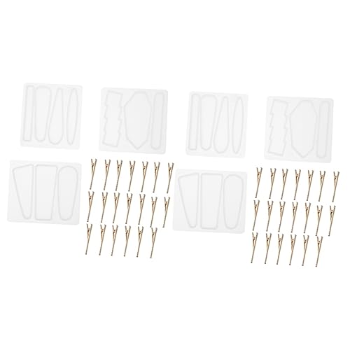 Gadpiparty 2 Sätze Teiliges Diy Haarclip Mould Für Kreative Schmuckherstellung Hochwertige Epoxidharz Gießform Für Handgemachte Haaraccessoires Flexibel Und Wiederverwendbar 23 Stück * 2 von Gadpiparty