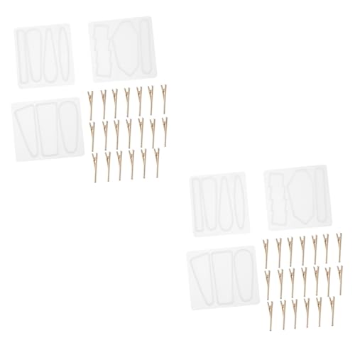 Gadpiparty 2 Sätze Teiliges Diy Haarklammer Mould Set Für Kunsthandwerk Epoxidharz Haarspangen Formen Für Kreativen Schmuck Und Personalisierte Haarklammern 23 Stück * 2 von Gadpiparty