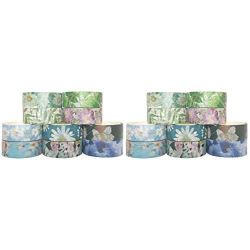 Gadpiparty 2 Sätze Teiliges Diy Papier Klebeband Mit Blumenmuster Zufällige Farben Und Stile Für Scrapbooking Tagebuch Und Bastelprojekte Für Kreative 10 Stück * 2 von Gadpiparty