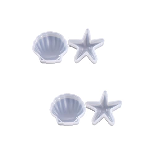 Gadpiparty 2 Sätze Teiliges Diy Silikonform Meerestern Und Gießformen Für Dekoration Einfach Zu Reinigen 2 Stück * 2 von Gadpiparty