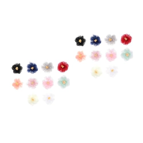 Gadpiparty 2 Sätze Teiliges Handgefertigte Blumen Haaraccessoires Kreative Diy Blumen Für Kleidung Hüte Puppen Leuchtende Farben Visuellen Entwicklung Von Kindern 10 Stück * 2 von Gadpiparty
