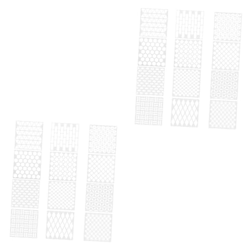 Gadpiparty 2 Sätze Teiliges Malvorlagen Schablonen Wiederverwendbare Hohle Zeichenschablonen Vielseitig Für Wand Möbel Diy Bastelarbeiten Geeignet Für Stiftarten Wie Bleistift 12 Stück * 2 von Gadpiparty
