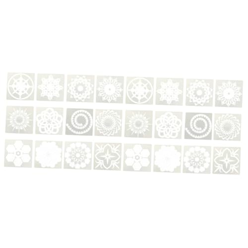 Gadpiparty 2 Sätze Teiliges Mandala Schablonen Set Malvorlagen Für Diy Kunsthandwerk Wiederverwendbare Schablonen Für Wandgestaltung Und Dekoration Für Scrapbooking Und 12 Stück * 2 von Gadpiparty