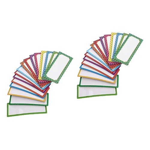 Gadpiparty 2 Sätze Teiliges Set Magnetische Namensschilder Wiederverwendbare Beschreibbare Etiketten Für Klassenzimmer Küchen Lager Bunte Trockenbeschreibbare Oberfläche Für 16 Stück * 2 von Gadpiparty