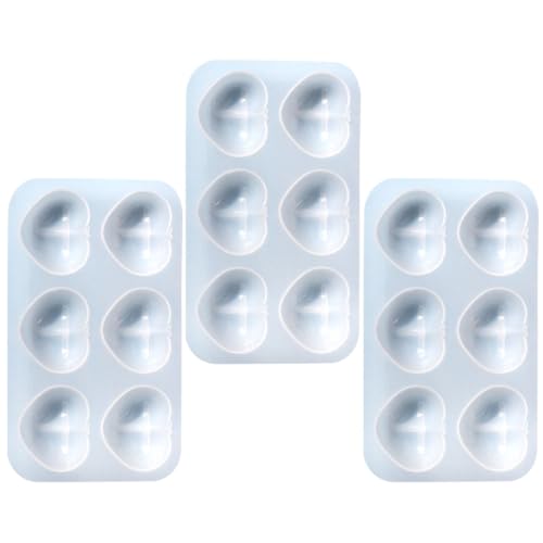Gadpiparty 2 Sätze Teiliges Silikon Herzform Gießform Für Diy Handwerksprojekte Flexible Nicht Haftende Silikonformen Für Schlüsselanhänger Und Taschenanhänger Dekoration 3 Stück * 2 Gadpiparty 2 Sätze Teiliges Silikon Herzform Gießform Für Diy Handwerksprojekte Flexible Nicht Haftende Silikonformen Für Schlüsselanhänger Und Taschenanhänger Dekoration 3 Stück * 2 von Gadpiparty