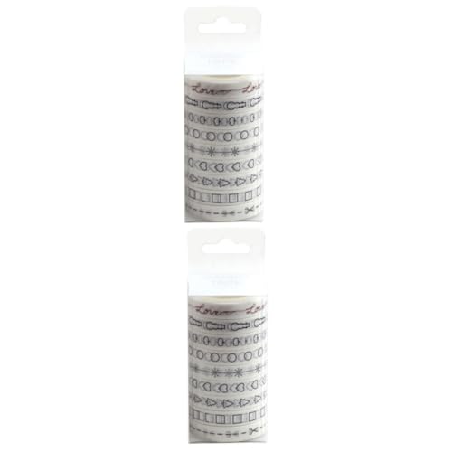 Gadpiparty 2 Sätze Teiliges Washi Tape Dekoratives Klebeband Für Diy Scrapbooking Journaling Einfach Abzureißen Rückstandsfrei Vielseitig Einsetzbar Für Handwerk Und Projekte 9 Stück * 2 von Gadpiparty