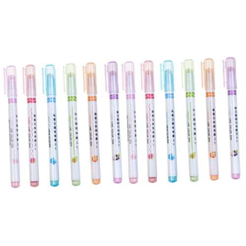 Gadpiparty 2 Sätze Textmarker-set Markierungen Hervorhebung Form Fluoreszierend Multipack Fluoreszenzmarker Buch-textmarker Marker Für Highlight Textmarker Süß Highlight-stift Abs 6 Stück * 2 von Gadpiparty