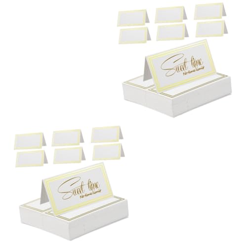 Gadpiparty 2 Sätze Tischkarten Mit Bronzing Design Für Hochzeiten Und Abendessen Elegante Platzkarten Für Tischdekoration Aus Dickem Einfach Zu Beschriften Und Schnell Trocknend 60 Stück * 2 Gadpiparty 2 Sätze Tischkarten Mit Bronzing Design Für Hochzeiten Und Abendessen Elegante Platzkarten Für Tischdekoration Aus Dickem Einfach Zu Beschriften Und Schnell Trocknend 60 Stück * 2 von Gadpiparty