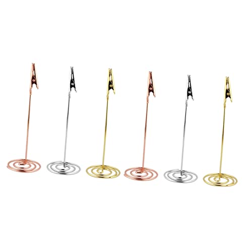 Gadpiparty 2 Sätze Tischkartenhalter Aus Eleganter Memo Clip Für Fotos Menüs Und Notizen Für Hochzeiten Feiern Und Tischdekoration Roségold 3 Stück * 2 Gadpiparty 2 Sätze Tischkartenhalter Aus Eleganter Memo Clip Für Fotos Menüs Und Notizen Für Hochzeiten Feiern Und Tischdekoration Roségold 3 Stück * 2 von Gadpiparty