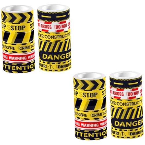 Gadpiparty 2 Sätze Transparentes Klebeband Sammelalbum Vorsichtsband Klebeband Im Freien Uv Plakatband Warnband Washi-tape-ästhetik Washi Tape Druckband Bastelband Aufkleber 12 Rollen * 2 von Gadpiparty