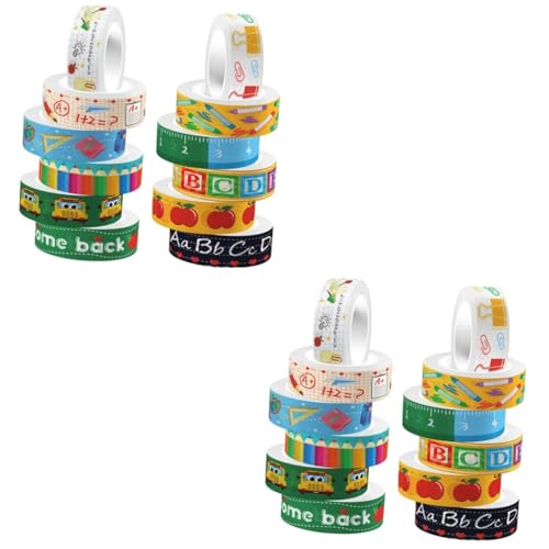 Gadpiparty 2 Sätze Transparentes Rollenklebeband Zum Herstellen Von Kinderstreifen Rosa Scrapbooking Abdeckband Dekoratives Klebeband Ästhetische Dekoration Notizen 12 Rollen * 2 von Gadpiparty