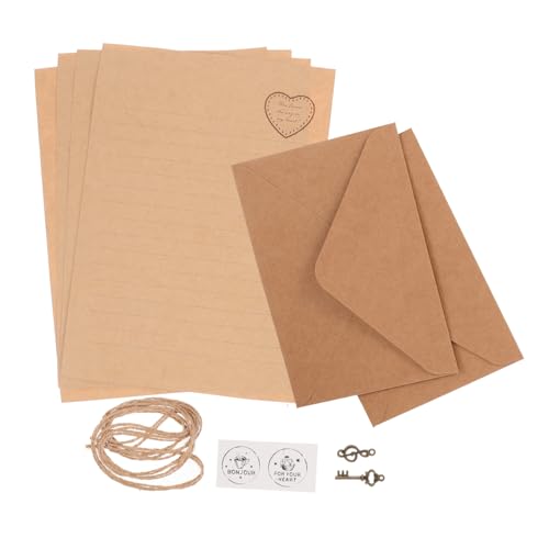 Gadpiparty 2 Sätze Vintage Briefpapier Set mit Umschlägen Retro Briefpapier für Traveler S Notebook Einleger Schreibset mit Einladungskartenumschlägen Praktisch und Stilvoll für Briefe und Gadpiparty 2 Sätze Vintage Briefpapier Set mit Umschlägen Retro Briefpapier für Traveler S Notebook Einleger Schreibset mit Einladungskartenumschlägen Praktisch und Stilvoll für Briefe und von Gadpiparty