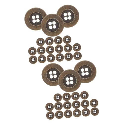 Gadpiparty 2 Sätze Vintage-knöpfe Tasten Kleidungsknöpfe Knopf Sortierte Knöpfe Nähen Knöpfe Für Kleiderknöpfe Zubehör Für Metallknöpfe Runde, Flache Nähknöpfe Aus Metall Kupfer 20 Stück * 2 Gadpiparty 2 Sätze Vintage-knöpfe Tasten Kleidungsknöpfe Knopf Sortierte Knöpfe Nähen Knöpfe Für Kleiderknöpfe Zubehör Für Metallknöpfe Runde, Flache Nähknöpfe Aus Metall Kupfer 20 Stück * 2 von Gadpiparty