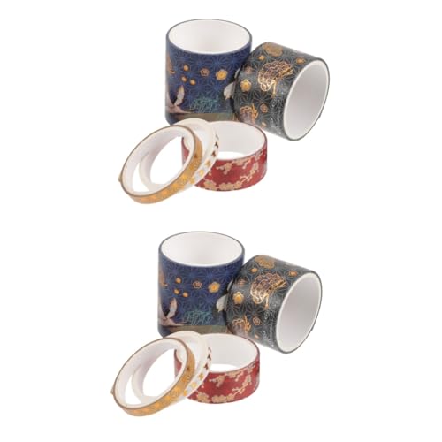 Gadpiparty 2 Sätze Washi Klebeband Mit Goldprägung Dekoratives Diy Tape Für Scrapbooking Geschenkverpackung Wanddekoration Und Fotoalbum Selbstklebend Handreißbar Vielseitig 5 Rollen * 2 von Gadpiparty