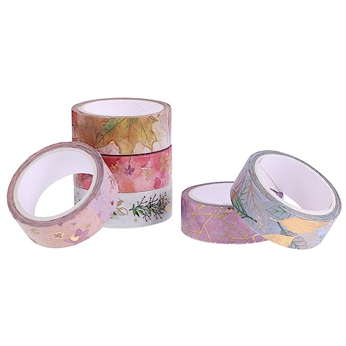 Gadpiparty 2 Sätze Washi-tape-aufkleber Papier Klebeband Dekorativ Weißes Band Kunstband Klebeband Zum Basteln Klebrig Dekorband Herstellung Scrapbooking Abdeckband Bastelband 6 Rollen * 2 von Gadpiparty