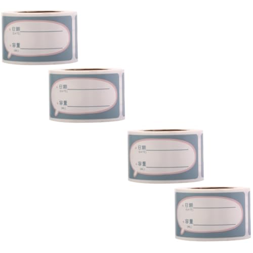 Gadpiparty 2 Sätze Wasserdichte Etikettenaufkleber Für Muttermilchlagerung Datumsetiketten Für Fläschchen Etiketten Rolle Set 2 Rollen * 2 von Gadpiparty