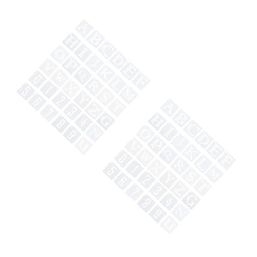 Gadpiparty 2 Sätze Wiederverwendbare Buchstaben Und Zahlen Schablonen Für Diy Alphabet Und Zahlen Vorlagen Für Bastelprojekte Große Zeichen Geeignet Für Wände Und Tische 36 Stücke * 2 von Gadpiparty