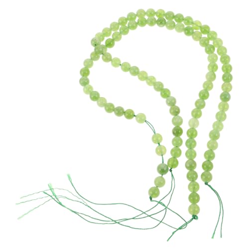 Gadpiparty 2 Saiten Natürliche Achatperlen Grün Glänzend Poliert Schmuckherstellung DIY Armband Halskette Bastelperlen Lose Kristallperlen für Handwerk und Schmuck von Gadpiparty