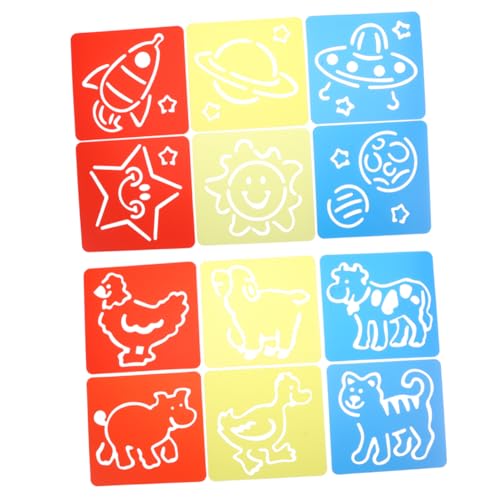 Gadpiparty 2 Satz PP Schablonen für Malerei Wiederverwendbare Vorlagen mit Hohlem Design für Diy Kunstunterricht Wanddekoration und Bastelprojekte Gadpiparty 2 Satz PP Schablonen für Malerei Wiederverwendbare Vorlagen mit Hohlem Design für Diy Kunstunterricht Wanddekoration und Bastelprojekte von Gadpiparty