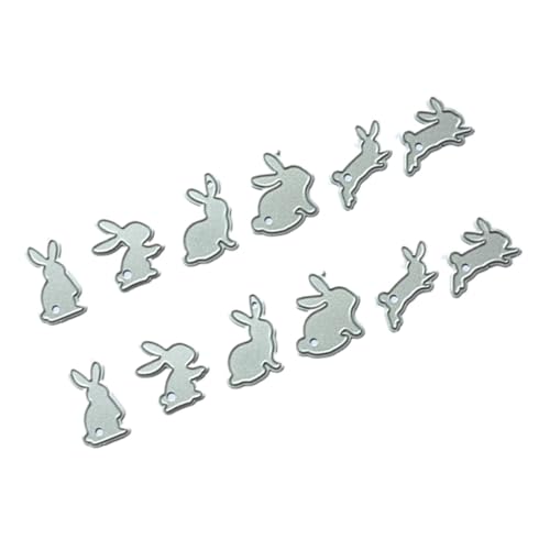 Gadpiparty 2 Satz Teiliges Mini Kaninchen Stanzschablonen Kohlenstoffstahl Niedliche Schneideformen für Stanzmaschinen Scrapbooking Grußkarten Albumgestaltung Langlebige Cut Stencils von Gadpiparty