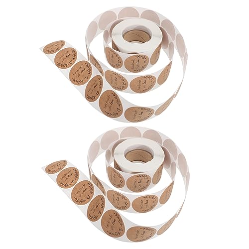 Gadpiparty 2 Stck. Dekorationsaufkleber Zum Backen Schlüssel Für Etiketten Wichtige Tags Bäckerei Siegeletikett Zweck Aufkleber Aus Bastelpapier Einfacher Siegelaufkleber Kraftpapier von Gadpiparty