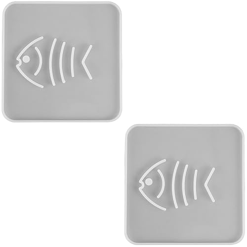 Gadpiparty 2 Stck. Diy Silikonform für Tischdekoration Fischknochen Form für Untersetzer Wiederverwendbar und Einfach zu Reinigen für Epoxidharz Projekte und Accessoires von Gadpiparty