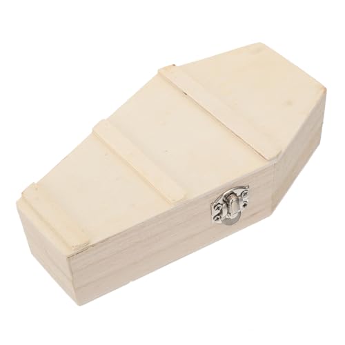 Gadpiparty 2 Stck. Halloween Holz Sarg Box Dekorative Geschenkbox für Süßigkeiten und Schmuck Langlebige Leichte Aufbewahrungsbox Realistische Halloween Dekoration für Party Bar und von Gadpiparty
